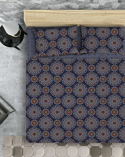 KING FLAT SHEET SET (MANDALA)